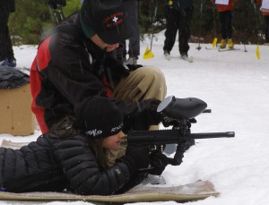 Tom coaches Cameron McCarthy